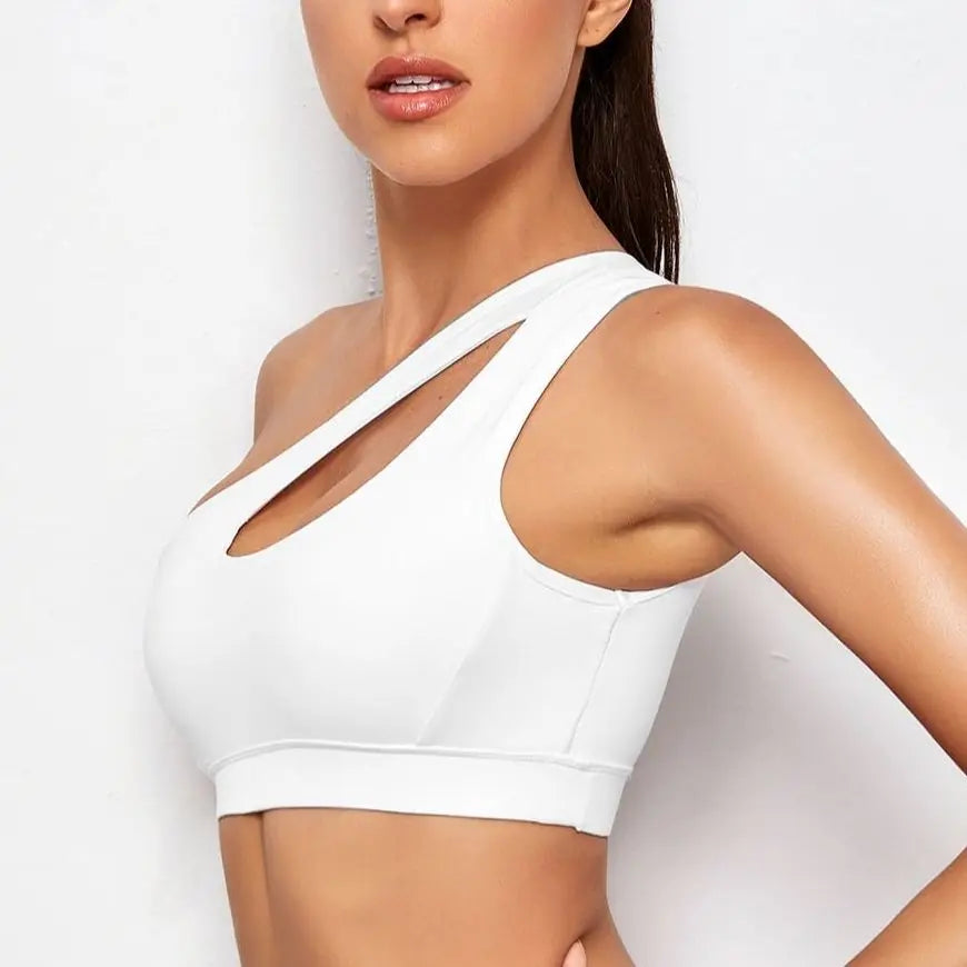 Women Push Up Asymmetrical Sports Bra