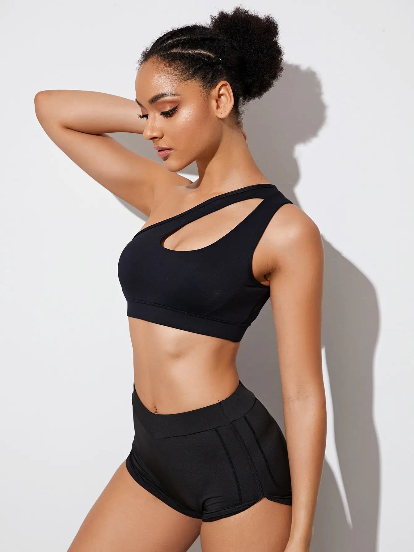 Women Push Up Asymmetrical Sports Bra