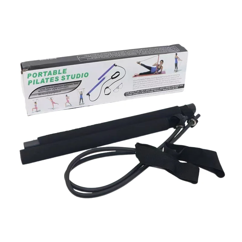 Portable Pilates Bar Stick With Resistance Band